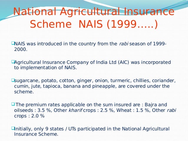 Agricultural Insurance
