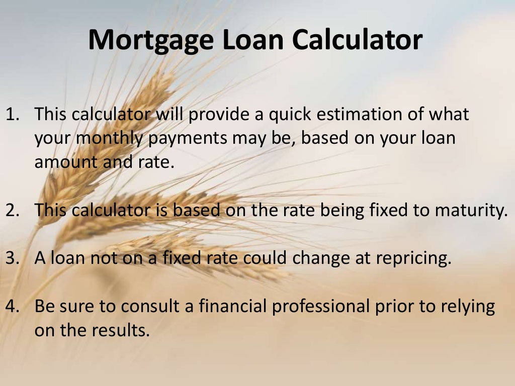 Agricultural land mortgage loans loans calculator usa