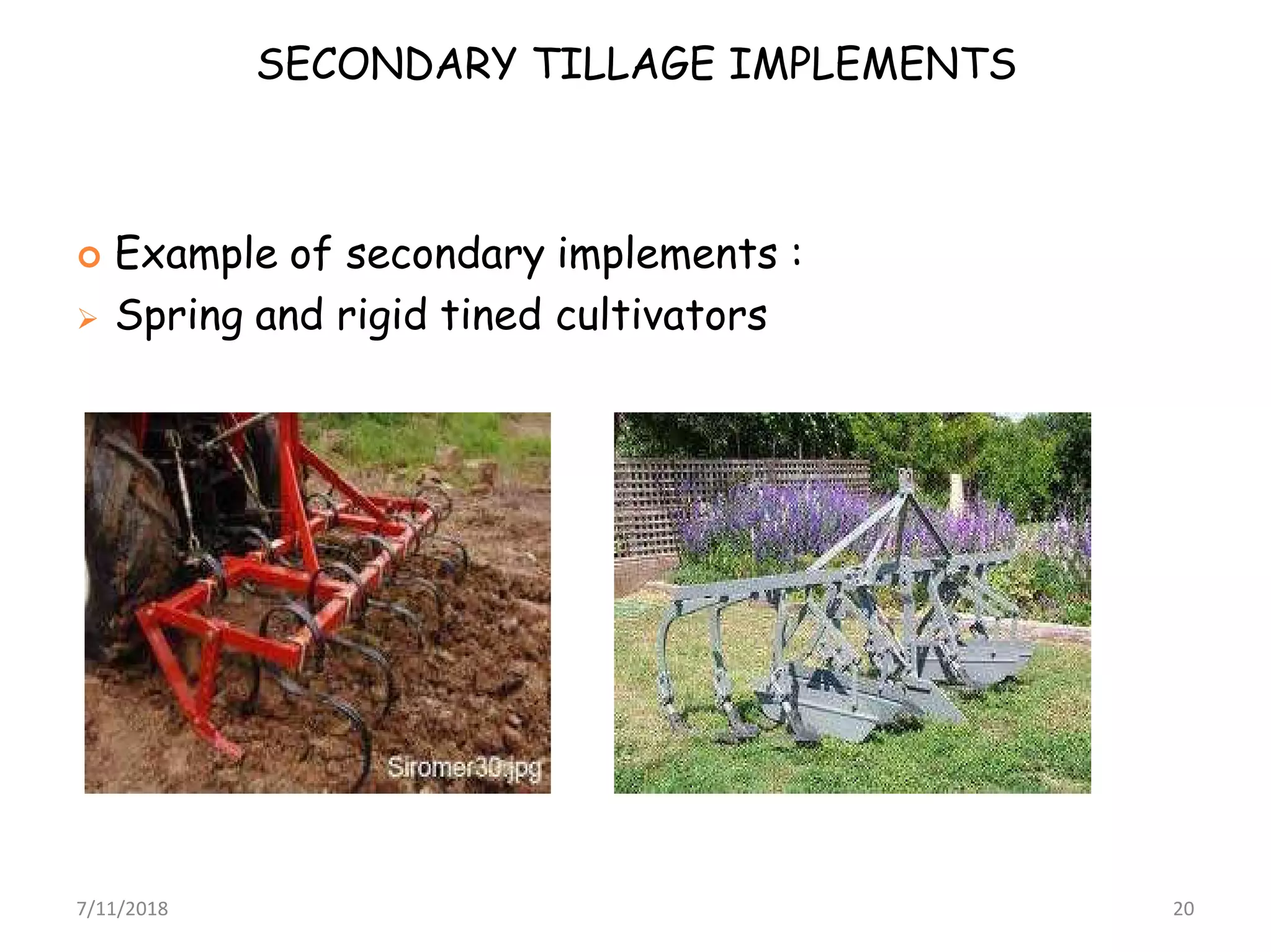 Agricultural machinery chapter 2 tillage implement | PDF
