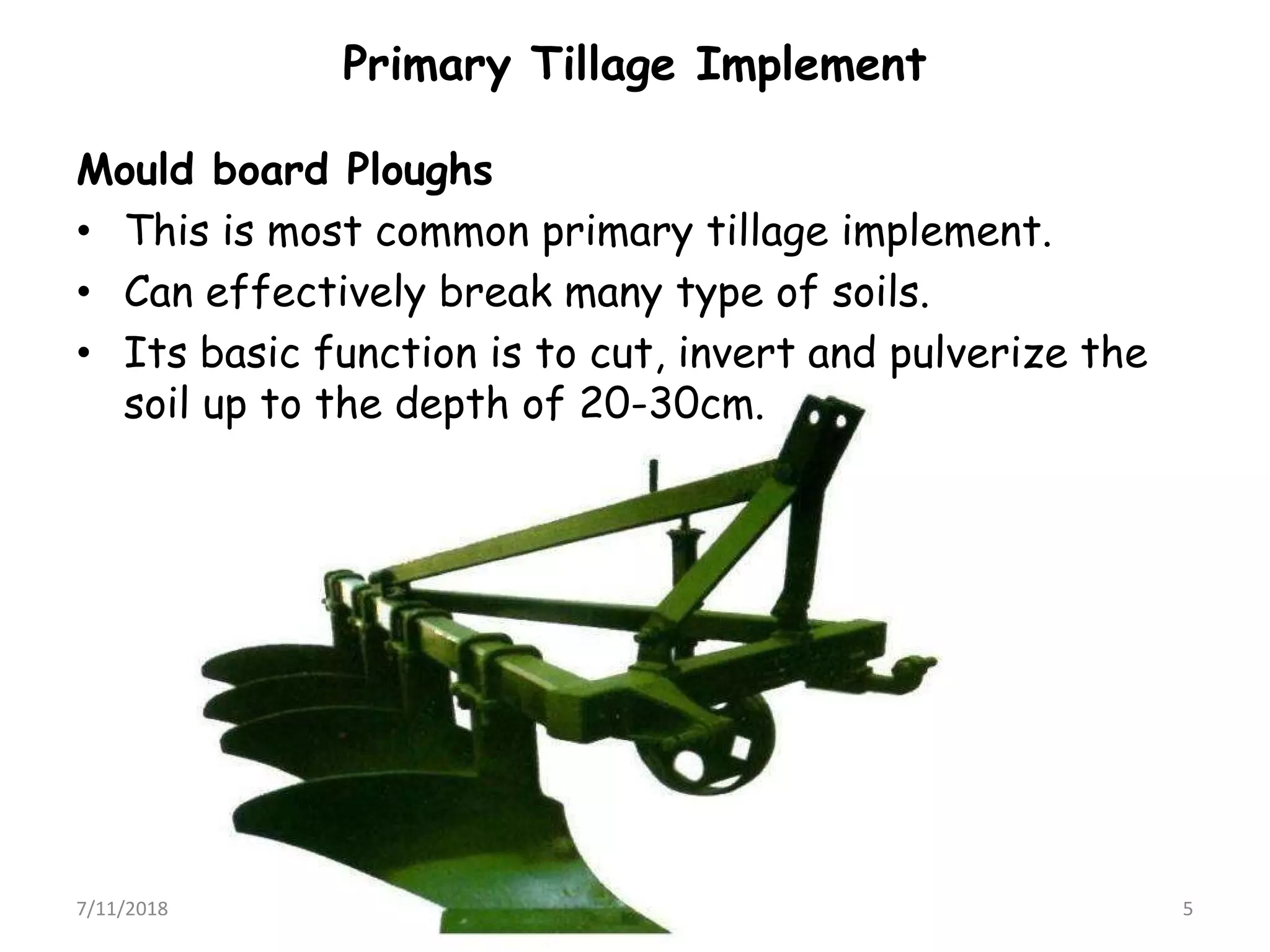 Agricultural machinery chapter 2 tillage implement | PDF