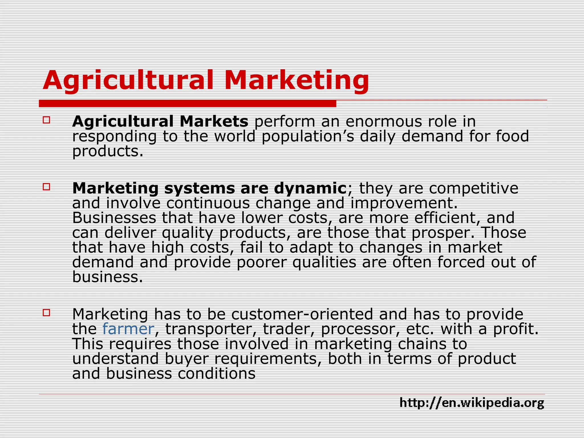 Agricultural marketing | PPT