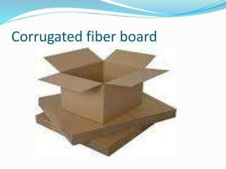 Corrugated fiber board
 