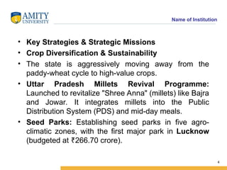Comprehensive Overview of Uttar Pradesh Agricultural Policies and ...