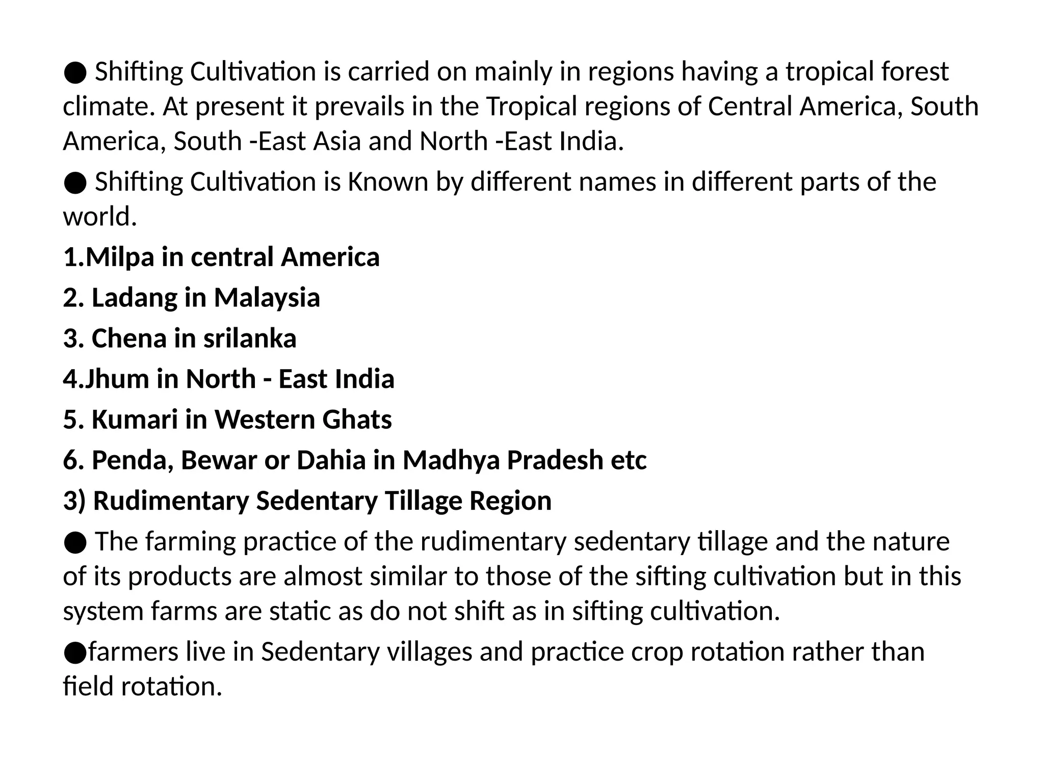 Milpa Field Rotation Agricultural region in the world by whittelsey | PPTX