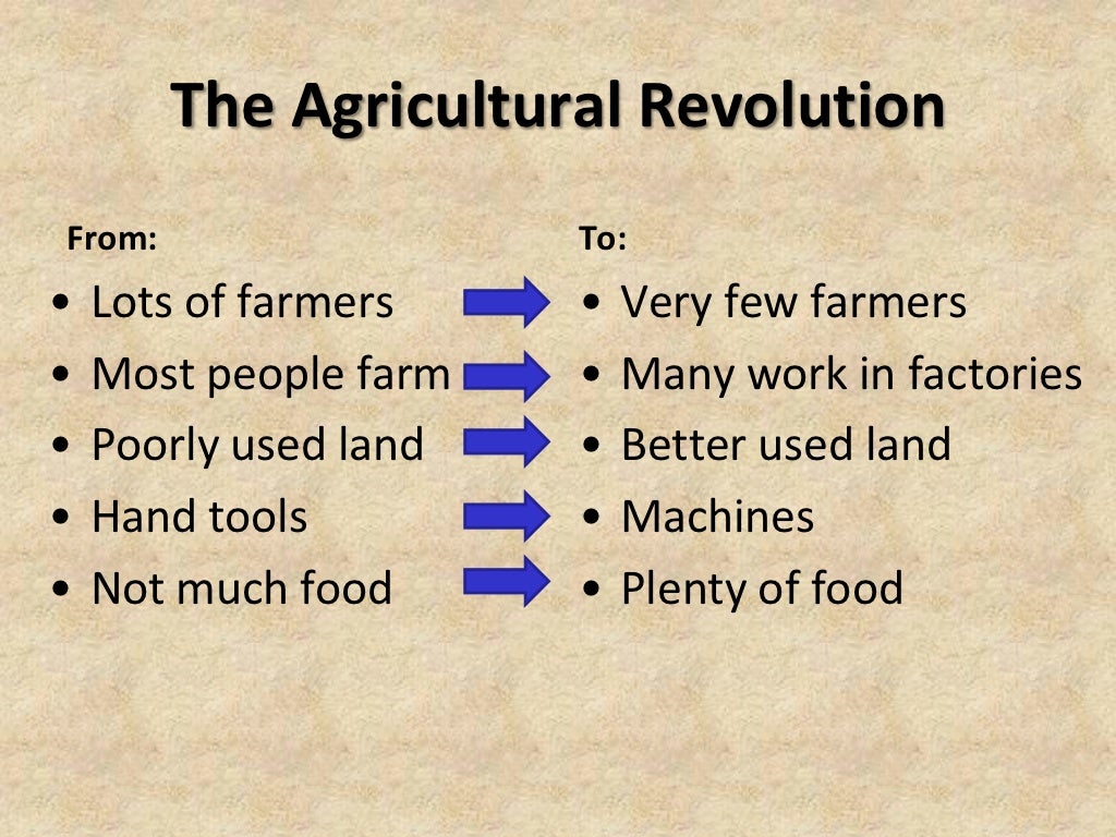 Economic Revolutions Agricultural Revolution