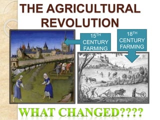 15TH
CENTURY
FARMING
18TH
CENTURY
FARMING
THE AGRICULTURAL
REVOLUTION
 