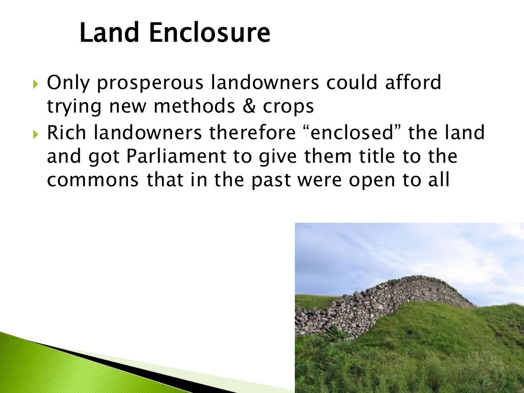 Agricultural revolution and enclosure movement