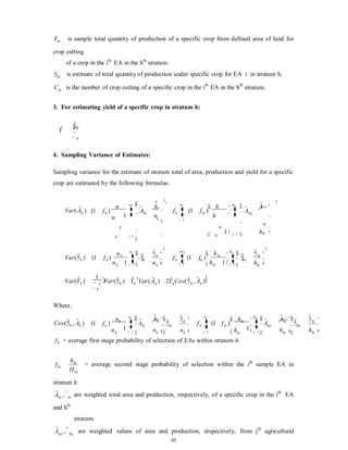 AGRICULTURAL SAMPLE SURVEY.doc