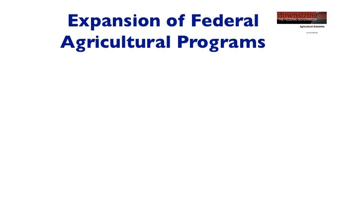 Agricultural subsidies