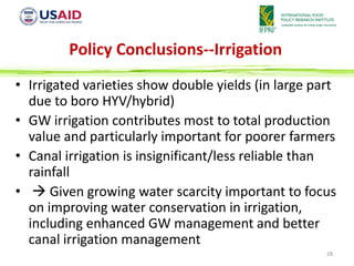 Agricultural technology potential and the role of irrigation | PDF