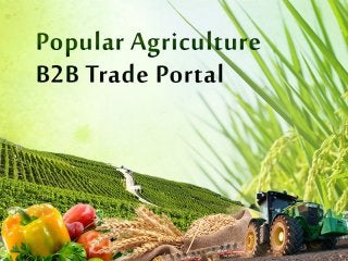 Popular Agriculture B2B Trade Portal