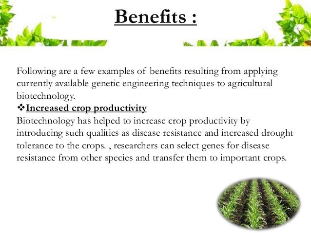 agriculture examples