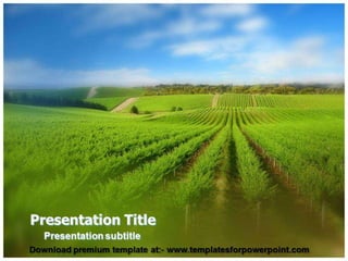 Agriculture PowerPoint Template