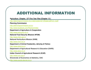Strategies for Agriculture in the 12th Plan (2012 - 2017) | PDF