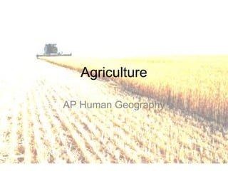 Agriculture chapter 1. Introduction to Agriculture | PPT