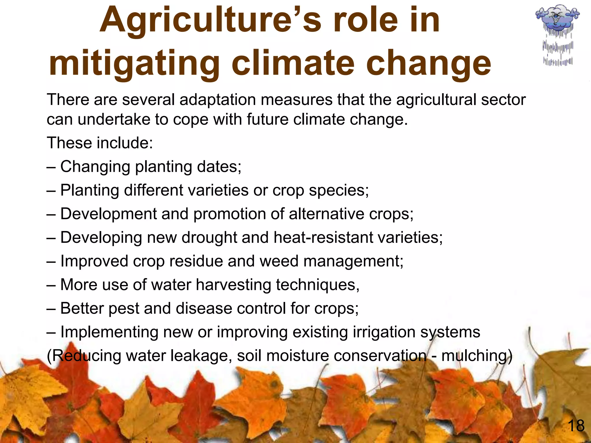 Agriculture and Climate Change | PPTX