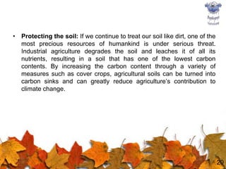 Significant proportion of population still reels under poverty, mal-nutrition and chronic hungerThe Indian Agricultural Research Institute (IARI) examined the vulnerability of agricultural production to climate change, with the objective of determining differences in climate change impacts on agriculture by region and by crop.The study found that increases in temperature (by about 2ºC) reduced potential grain yields in most places.Reductions in yields as a result of climate change are predicted to be more pronounced for rain fed crops (as opposed to irrigated crops)and under limited water supply situations because there are no coping mechanisms for rainfall variability.Climate change is also predicted to lead to boundary changes in areas suitable for growing certain crops. These are shown for wheat in Figure.9