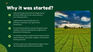 Hyv Programme intensive agricultural area program presentation | PDF