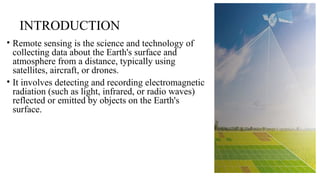Remote sensing and use of drone in Agriculture | PPTX