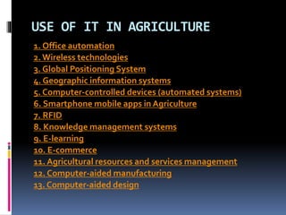 Agriculture development with computer science and engg.ppt