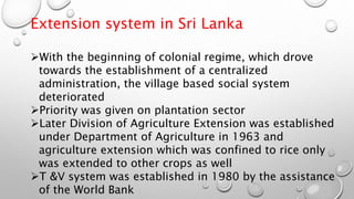 Agricultural extension system of different countries | PPTX