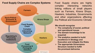SN Panigrahi 133
Plough-Plate Food Supply Chain
The supply chain involves farmers, seed producers, fertilizer factories,
f...
