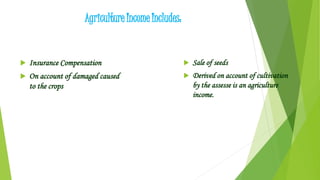 Agriculture income | PPTX