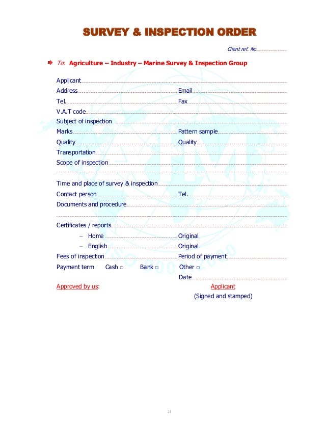surveyors report template