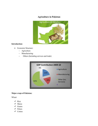 Agriculture in pakistan | PDF