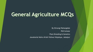 By Shivangi Rahangdale
PhD Scholar
Plant Breeding & Genetics
Jawaharlal Nehru Krishi Vishwa Vidyalaya, Jabalpur
 
