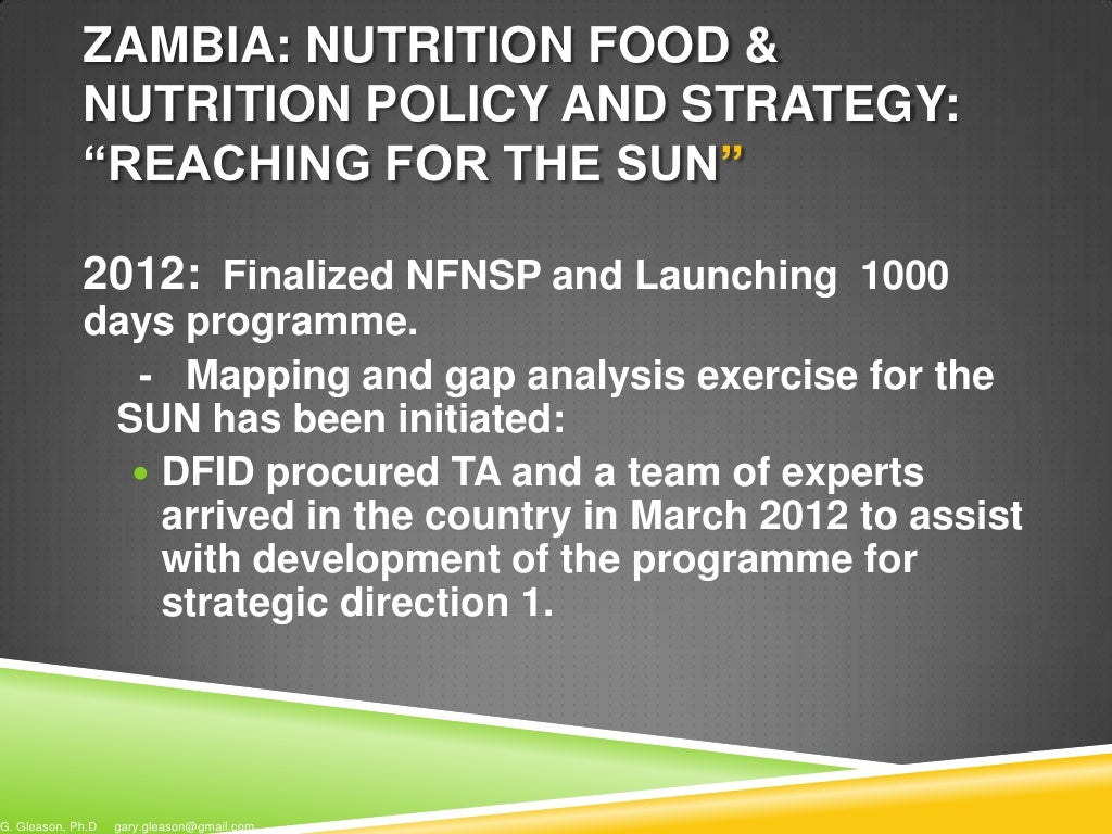 National Food and Nutrition Strategic Plan 20112015