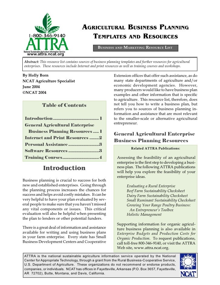 agriculture equipment manufacturing business plan pdf