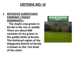 Agriculture regions in kerala | PPT