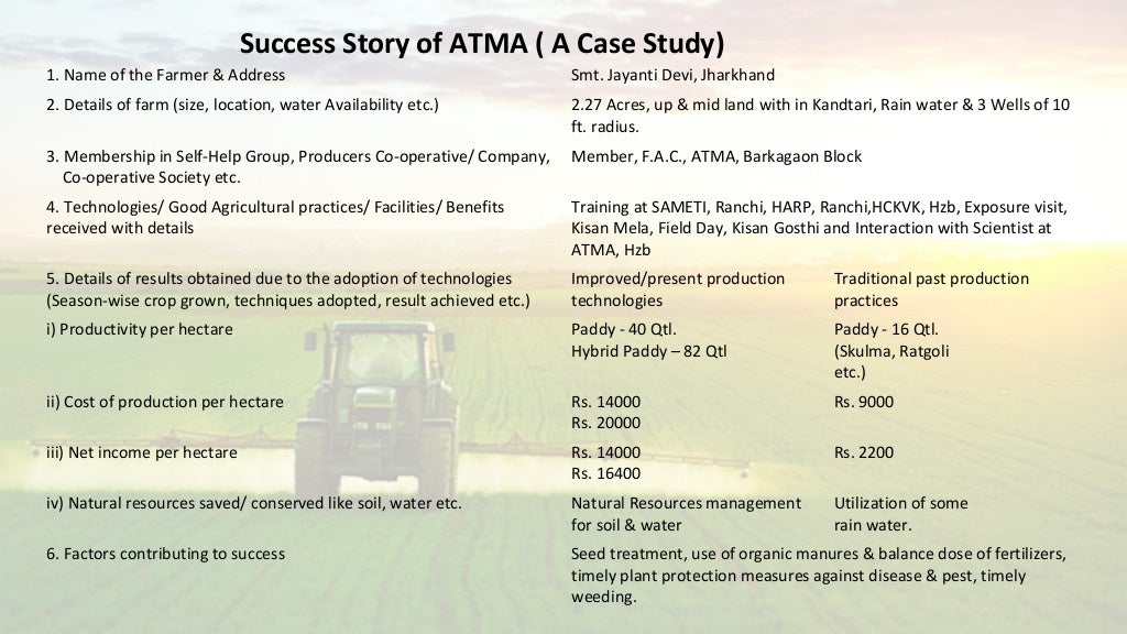 Agriculture technology management agency (ATMA)