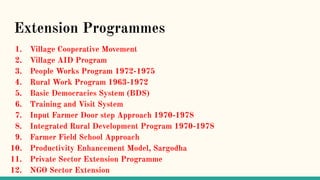 Agri extension programmes in punjab pakistan | PDF