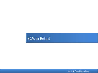 Agri & Food Retailing
SCM in Retail
 