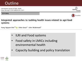Health and Agri-food systems: Ensuring safe and fair foods for everyone