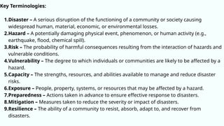 Disaster Management Key Terminologies MODULE 1 -CLIMATE CHANGE INTRODUCTION.pptx