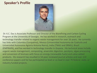 For more information Contact
Arunkumar K.Ramasamy, PhD
Director, AGRI INTEX
AGRI INTEX 2009, CODISSIA, G.D.Naidu Towers,
P...