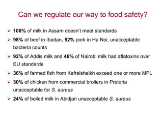 Food safety in low and middle income countries