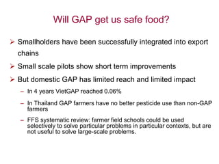 Food safety in low and middle income countries