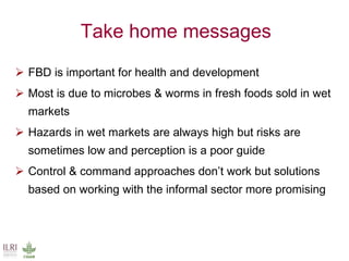 Food safety in low and middle income countries