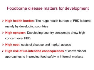 Food safety in low and middle income countries