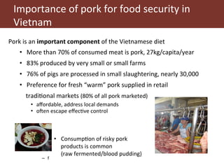 Risk assessment for food safety management in Vietnam