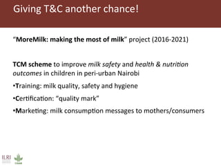 Improving markets to protect food access: an intervention in informal dairy markets in Kenya