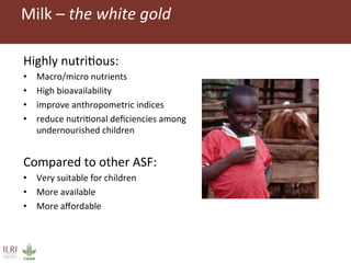 Improving markets to protect food access: an intervention in informal dairy markets in Kenya