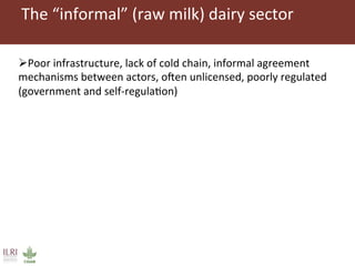 Improving markets to protect food access: an intervention in informal dairy markets in Kenya