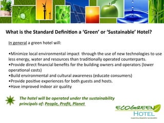 Sustainability in the Hospitality Industry | PDF