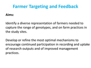 Tanzania dairy genetics: Matching dairy genetics to smallholder farmers’ input systems 