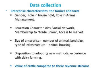Tanzania dairy genetics: Matching dairy genetics to smallholder farmers’ input systems 